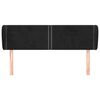 vidaXL Cabecero de terciopelo negro 147x23x78/88 cm