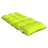 vidaXL Cojines para silla respaldo bajo 4 uds tela Oxford verde brillo