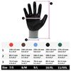 vidaXL Guantes de Trabajo 24 pcs Gris y Negro 11 / XXL Poliéster