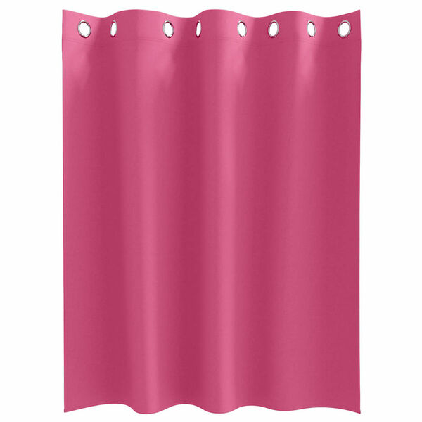 vidaXL Cortinas Opacas con Anillas 2 pcs Rosa Brillante 140 x 140 cm