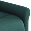 vidaXL Sillón masaje eléctrico reclinable elevable tela verde oscuro