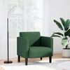 vidaXL Sill&oacute;n con reposabrazos verde oscuro 54 cm tejido de pana