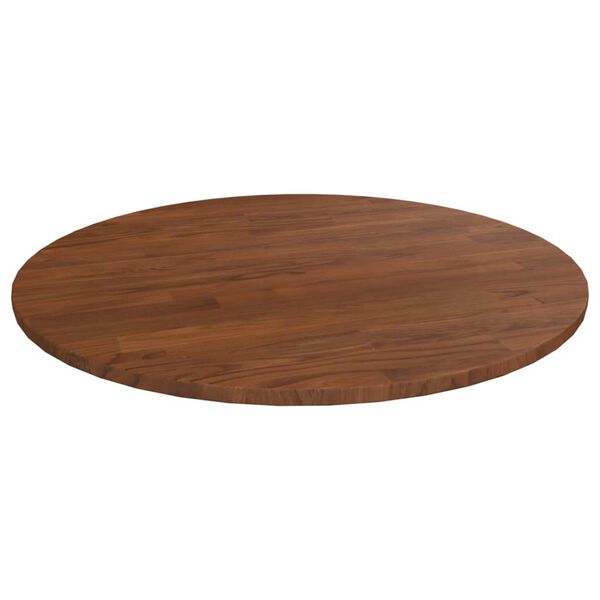 vidaXL Tablero de mesa redonda madera de roble marrón oscuro Ø60x1,5cm