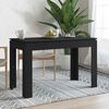vidaXL Mesa de comedor de madera contrachapada negro 120x60x76 cm