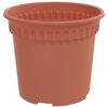 vidaXL Maceta Redonda para Flores 24 pcs Rojo Ladrillo &Oslash; 15 x 12 cm