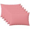 vidaXL Coj&iacute;n con almohada HEERLEN 6 uds. Rosa Tela