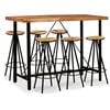 vidaXL Set de muebles de bar 7 piezas madera de acacia y reciclada