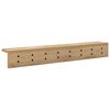 vidaXL Perchero de pared Roble artesanal 80 x 10,5 x 10,5 cm