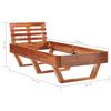 vidaXL Estructura de cama madera maciza de acacia 90x200 cm