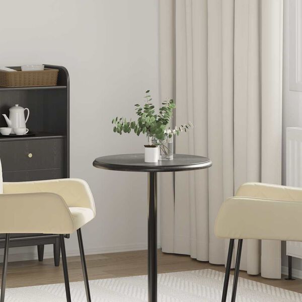 vidaXL Tablero para mesa m&aacute;rmol negro &Oslash;50x2,5 cm