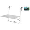ProGarden Mesa de balc&oacute;n gris mate