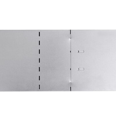 vidaXL Set de cercas para césped 10 piezas acero galvanizado 100x20cm