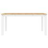 vidaXL Juego de comedor Panama 5 pzas madera maciza de pino blanco