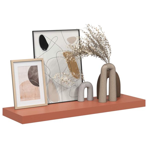 vidaXL Estante de pared con almacenamiento 4 pcs Rojo 90 x 23,5 x 4 cm