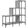 vidaXL Estanter&iacute;a madera ingenier&iacute;a y metal gris Sonoma 92x30x102 cm