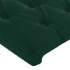 vidaXL Estructura cama sin colch&oacute;n terciopelo verde oscuro 200x200 cm