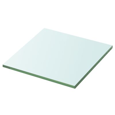 vidaXL Panel de estante vidrio claro 30x30 cm