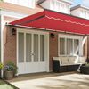 vidaXL Toldo Retr&aacute;ctil Manual Rojo 600 x 350 cm Poli&eacute;ster y Acero