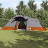 vidaXL Carpas con techo Gris y naranja 721 x 335 x 212 cm Poliéster