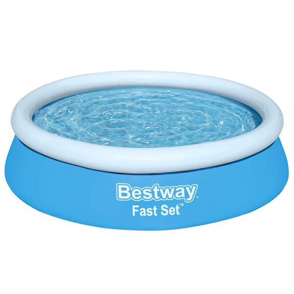 Bestway Piscina hinchable Fast Set redonda azul 183x51 cm