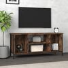 vidaXL Mueble para TV madera contrachapada roble ahumado 102x35x45 cm