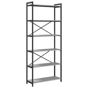 vidaXL Estante de libros 80 x 30 x 189,5 cm Madera de ingenier&iacute;a