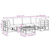 vidaXL Conjunto de sofá de jardín con cojín 6 pcs