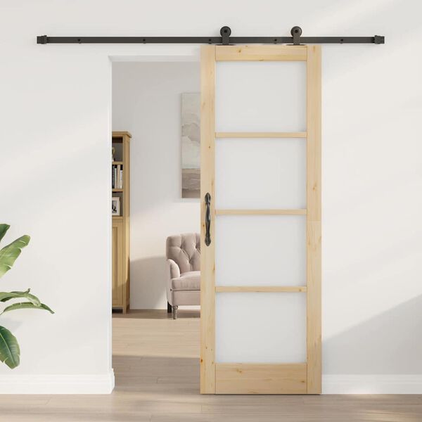 vidaXL Puerta Corredera ORKDAL Natural 73,5 x 211 cm