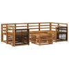 vidaXL Conjunto de sof&aacute;s de exterior 7 uds. Natural