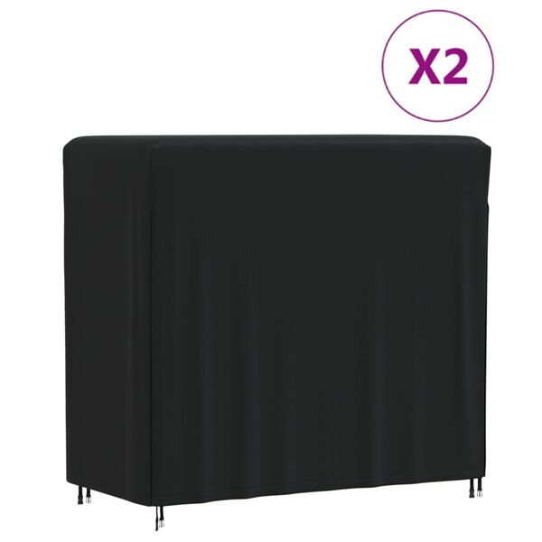 vidaXL Cubiertas para le&ntilde;eros 2 uds tela Oxford 420D 122x61x106 cm