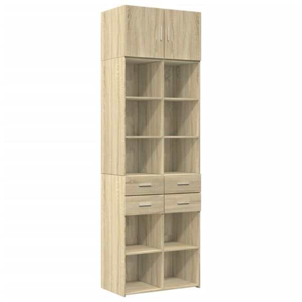 vidaXL Armario de madera de ingenier&iacute;a roble Sonoma 70x42,5x225 cm