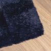 vidaXL Alfombra de pelo largo NAVARRA azul marino 120x120 cm poliéster