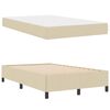 vidaXL Cama tipo Box Spring Crema 120 x 190 cm tela