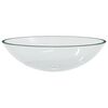 vidaXL Lavabo de vidrio transparente 50x37x14 cm