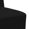 vidaXL Unidad de Sofá Modular sin Brazos 2 pcs Negro 55 x 74 x 82 cm