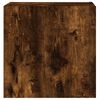 vidaXL Muebles de TV pared 2 uds madera roble ahumado 40,5x30x40 cm