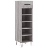vidaXL Zapatero madera de ingenier&iacute;a gris Sonoma 30x35x105 cm