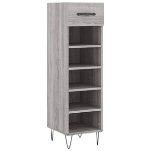 vidaXL Zapatero madera de ingenier&iacute;a gris Sonoma 30x35x105 cm