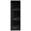 vidaXL Mueble de esquina madera contrachapada negro 33x33x100 cm