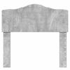 vidaXL Cabecero Gris Concreto 75 cm Madera contrachapada