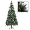 vidaXL &Aacute;rbol de Navidad preiluminado con luces y bolas 210 cm