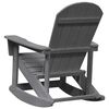 vidaXL Silla mecedora Adirondack Gris Claro 92 x 73.5 x 92 cm HDPE