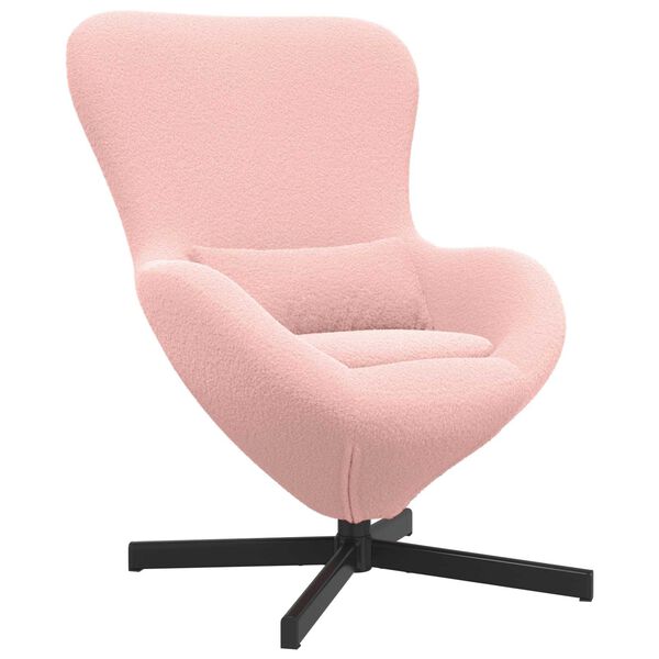 vidaXL Sill&oacute;n huevo Rosa 63 x 73 x 90 cm tela