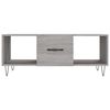 vidaXL Mesa de centro madera contrachapada gris Sonoma 102x50x40 cm