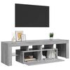 vidaXL Mueble de TV con luces LED gris Sonoma 140x36,5x40 cm
