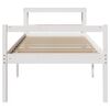 vidaXL Cama personas mayores y cabecero madera pino blanco 75x190 cm