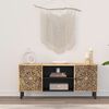 vidaXL Mueble de TV madera maciza de mango 105x33x46 cm