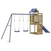 vidaXL Parque infantil de exterior madera de pino impregnada