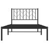 vidaXL Estructura cama sin colchón con cabecero metal negro 100x190 cm