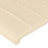 vidaXL Cabeceros 2 unidades tela color crema 72x5x78/88 cm